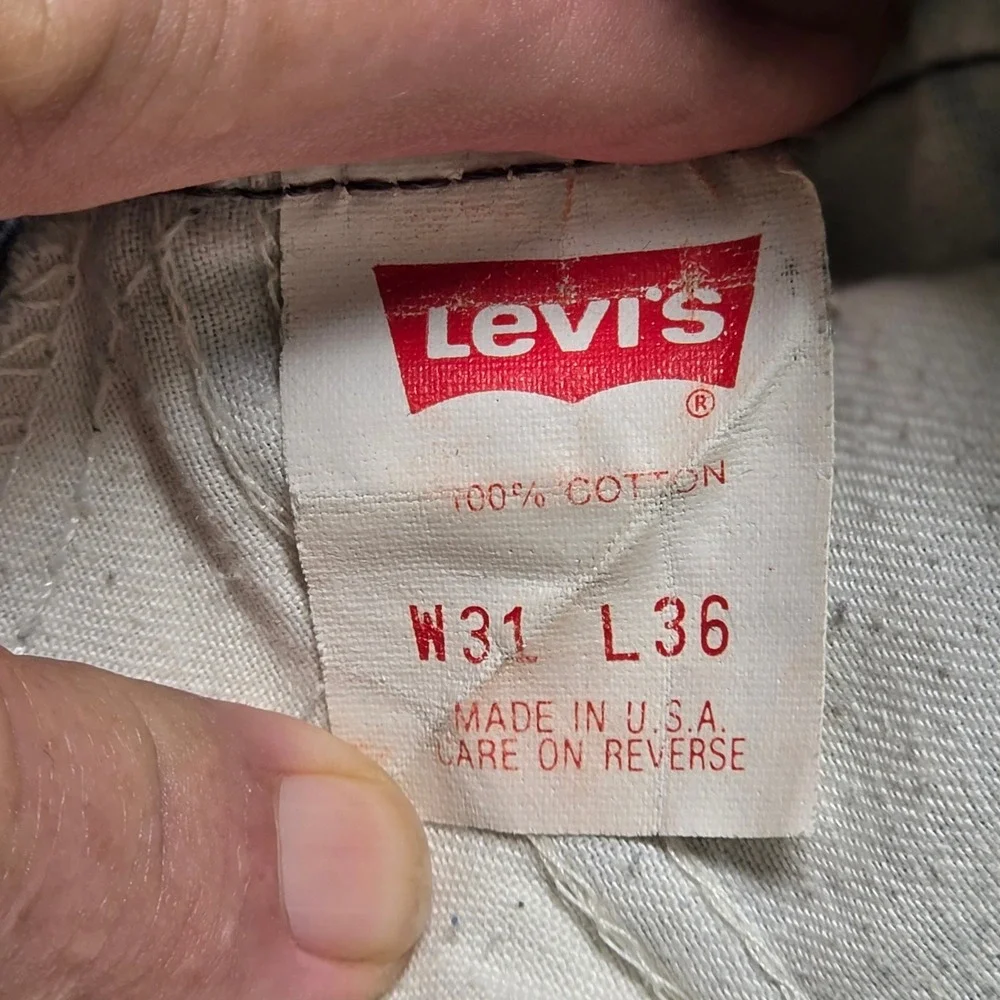 Vintage Orange Tab 517 Bootcut Jeans Mens 31x32 Light Wash Levis 40517-0215